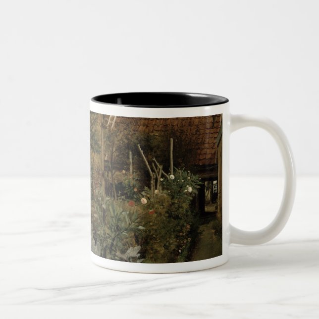 Caneca De Café Em Dois Tons Um jardim flamengo (Direita)