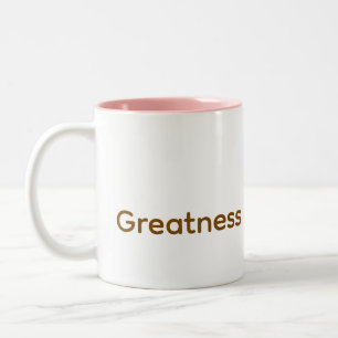 Caneca De Café Em Dois Tons Um lembrete diário da sua grandeza em uma caneca!