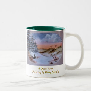 Caneca De Café Em Dois Tons Um lugar quieto