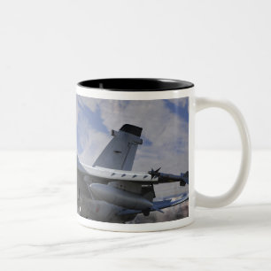 Caneca De Café Em Dois Tons Um lutador italiano da força aérea AMX