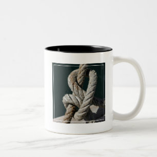 Caneca De Café Em Dois Tons Um nó amarrado em um molhe   Portugal