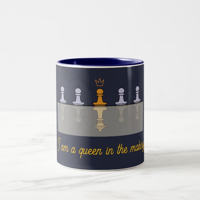 Caneca De Café Em Dois Tons Um ouro destinado a ser rainha (Centro)