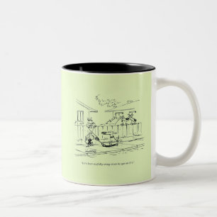 Caneca De Café Em Dois Tons Um passeio novo