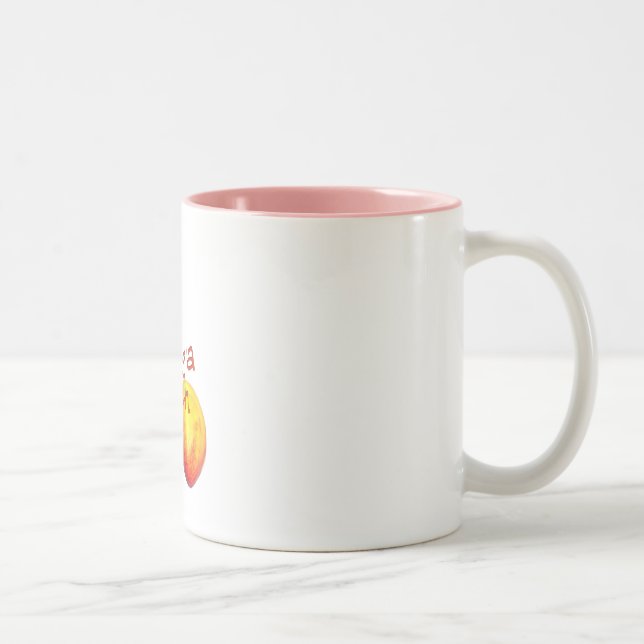 Caneca De Café Em Dois Tons Um pêssego fino de Geórgia (Direita)