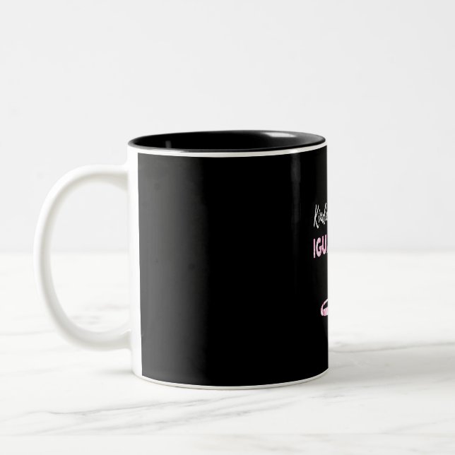 Caneca De Café Em Dois Tons Um pouco ocupado sendo uma mãe Iguana (Esquerda)
