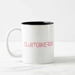 Caneca De Café Em Dois Tons Um presente Triathlon excelente para seu amigo ou 