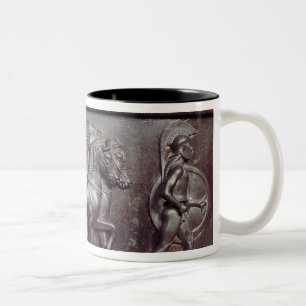 Caneca De Café Em Dois Tons Um Quadriga e um Hoplite