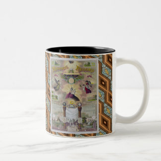 Caneca De Café Em Dois Tons Um registro maçónico