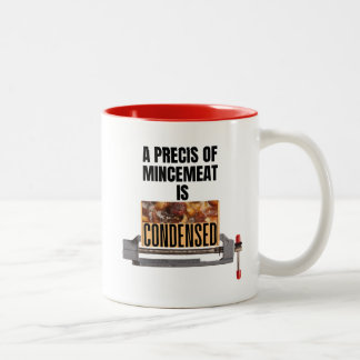 Caneca De Café Em Dois Tons Um Resumo do Mincemeat é Condensado