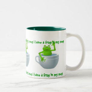 Caneca De Café Em Dois Tons Um sapo em minha caneca