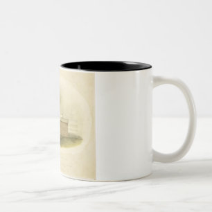 Caneca De Café Em Dois Tons Um senhor Byron do menino de escola da grade