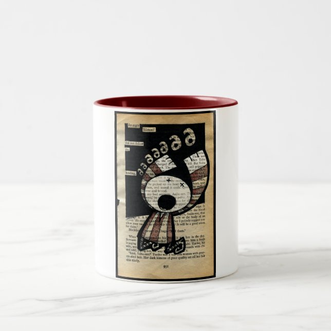 Caneca De Café Em Dois Tons Um silêncio irritado… O tambor do biscoito (Centro)
