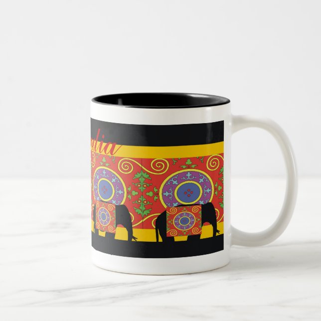 Caneca De Café Em Dois Tons Um toque de India (Direita)