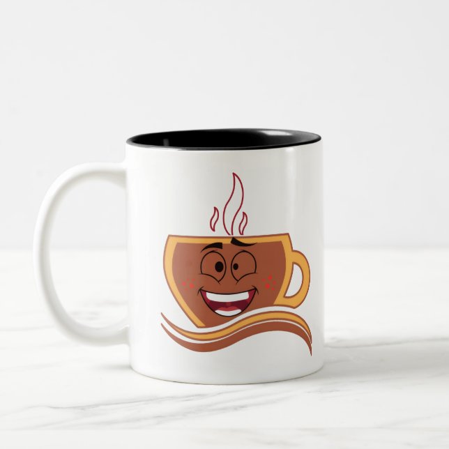 Caneca De Café Em Dois Tons Um Verdadeiro Cafetólico  (Esquerda)