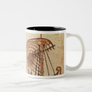 Caneca De Café Em Dois Tons Um warriorl de Tlaxcalan