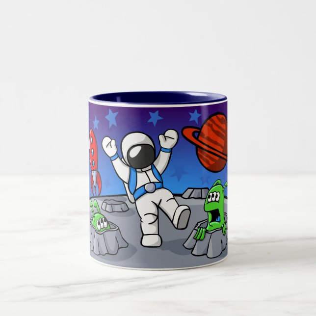 Caneca De Café Em Dois Tons Uma aventura do espaço (Centro)