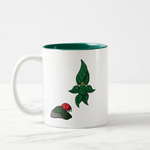 Caneca De Café Em Dois Tons Uma caminhada na floresta