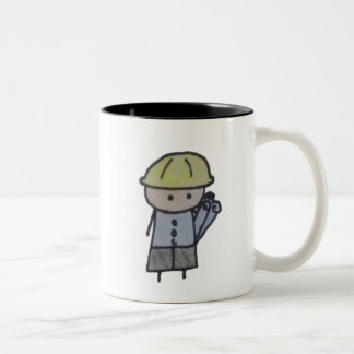 Caneca De Café Em Dois Tons Uma caneca pequena do tom do arquiteto dois