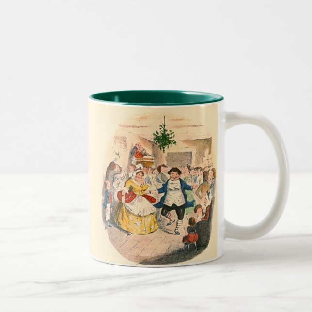Caneca De Café Em Dois Tons Uma Carol de Natal (Direita)