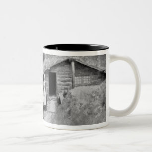Caneca De Café Em Dois Tons Uma Caverna-Moradia de Pensilvânia