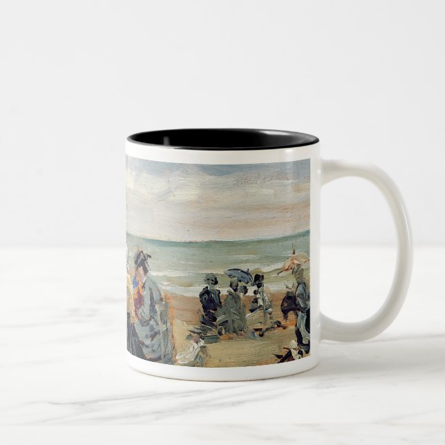 Caneca De Café Em Dois Tons Uma cena da praia (Direita)