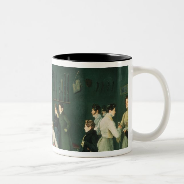 Caneca De Café Em Dois Tons Uma cena de cerco, 1827 (Direita)