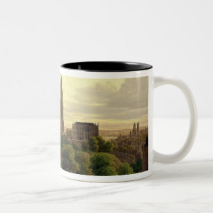 Caneca De Café Em Dois Tons Uma cidade medieval em 1830, 1830