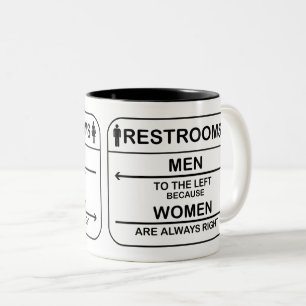Caneca De Café Em Dois Tons Uma citação humorística para homens e mulheres