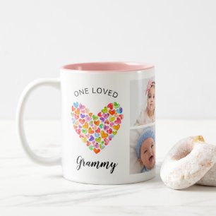 Caneca De Café Em Dois Tons Uma Colagem de Fotos Adorada do Grammy Quatro