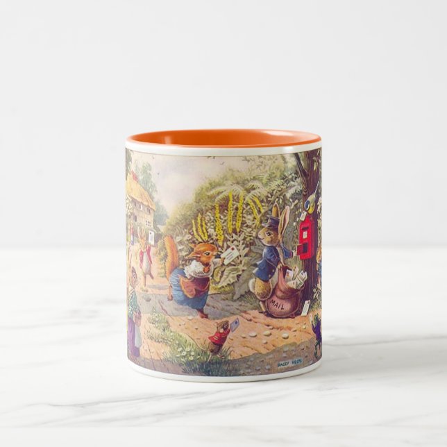 Caneca De Café Em Dois Tons Uma Corrida Para Páscoa (Centro)