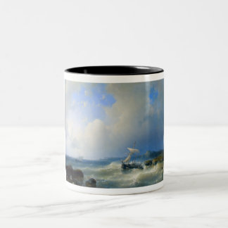 Caneca De Café Em Dois Tons Uma Costa Rocky