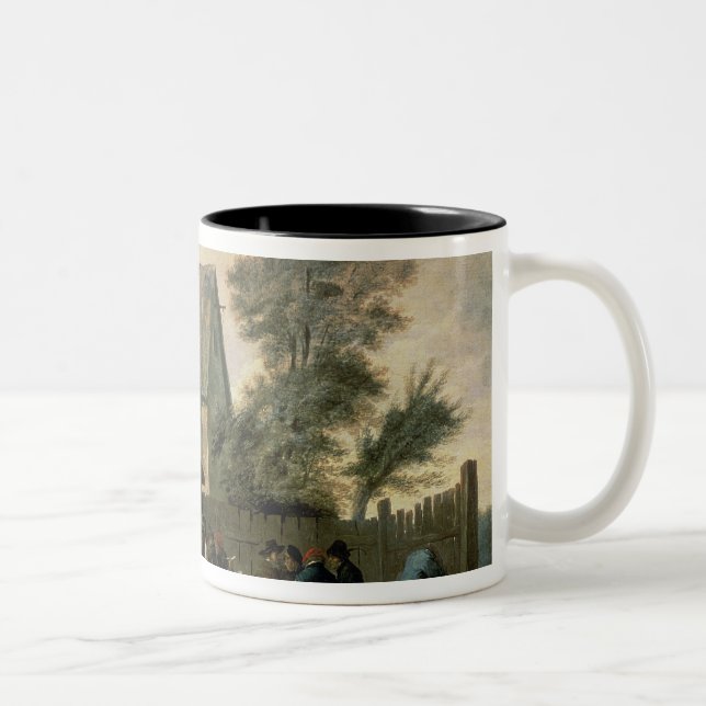 Caneca De Café Em Dois Tons Uma dança de país (Direita)