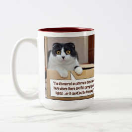 Caneca De Café Em Dois Tons Uma dimensão alternativa