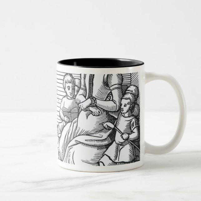 Caneca De Café Em Dois Tons Uma família do puritano (Direita)