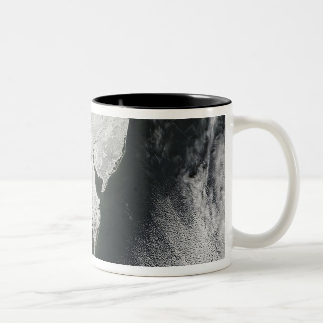 Caneca De Café Em Dois Tons Uma forte tempestade de inverno 2 (Direita)
