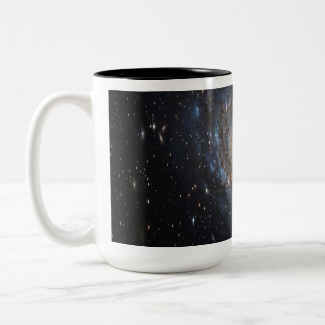 Caneca De Café Em Dois Tons Uma Galáxia no Espaço (Esquerda)