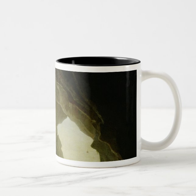 Caneca De Café Em Dois Tons Uma gruta no golfo de Salernum (Direita)