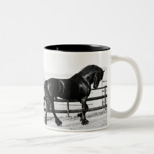 Caneca De Café Em Dois Tons Uma humildade dos cavalos