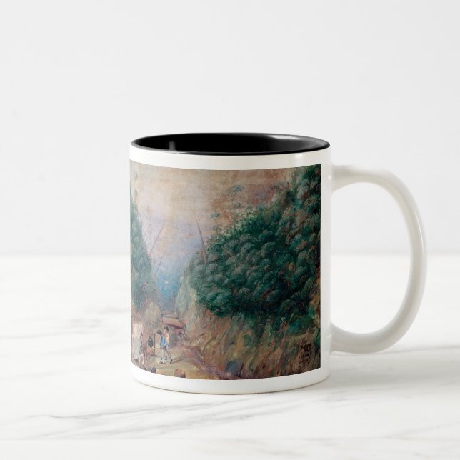 Caneca De Café Em Dois Tons Uma ideia do lugar molhando do "esforço" (Direita)