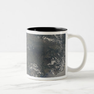 Caneca De Café Em Dois Tons Uma opinião a ilha das Caraíbas de Hispaniola