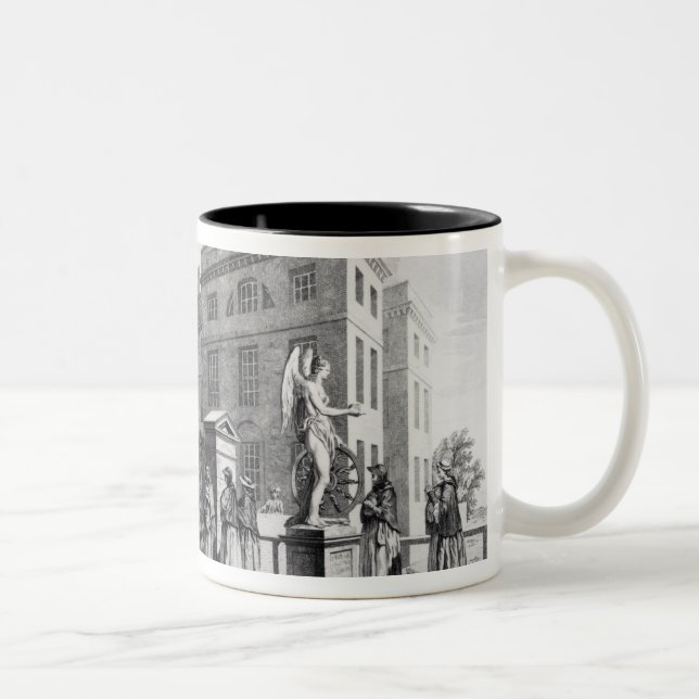 Caneca De Café Em Dois Tons Uma opinião de perspectiva do hospital de (Direita)