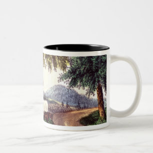 Caneca De Café Em Dois Tons Uma parada pelo Wayside