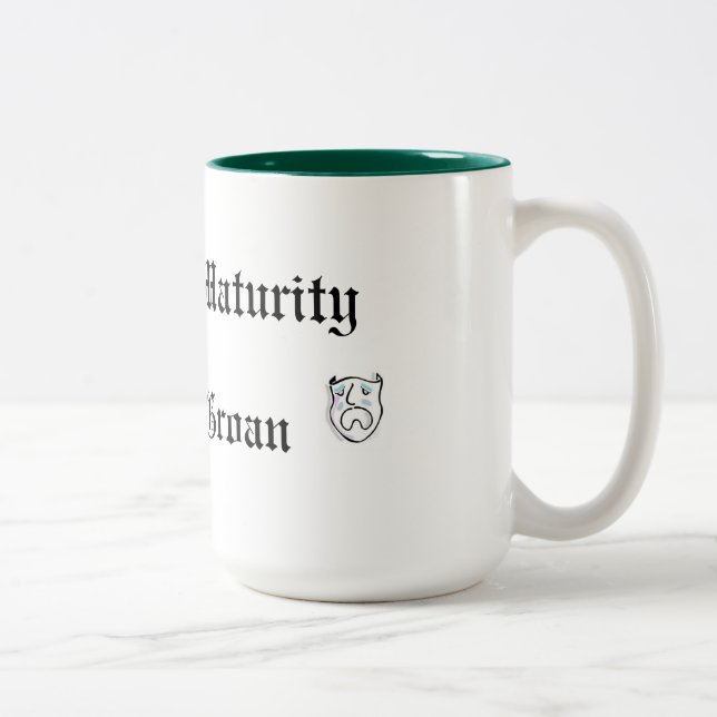 Caneca De Café Em Dois Tons Uma Piada na Maturidade é Totalmente Gemido (Direita)
