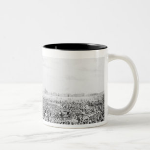 Caneca De Café Em Dois Tons Uma representação correta da empresa
