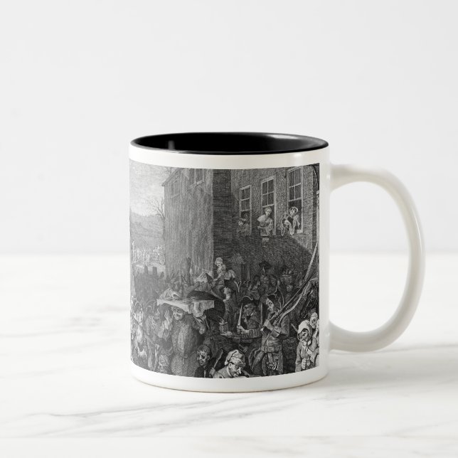Caneca De Café Em Dois Tons Uma representação do março das guardas (Direita)