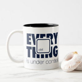 Caneca De Café Em Dois Tons Under ctrl