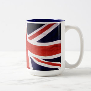 Caneca De Café Em Dois Tons União do Reino Unido Jack Patriótico Coffee Mug