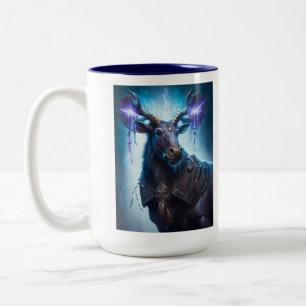 Caneca De Café Em Dois Tons Unicamente Moose Trislefal (Coleção Laser Moose)
