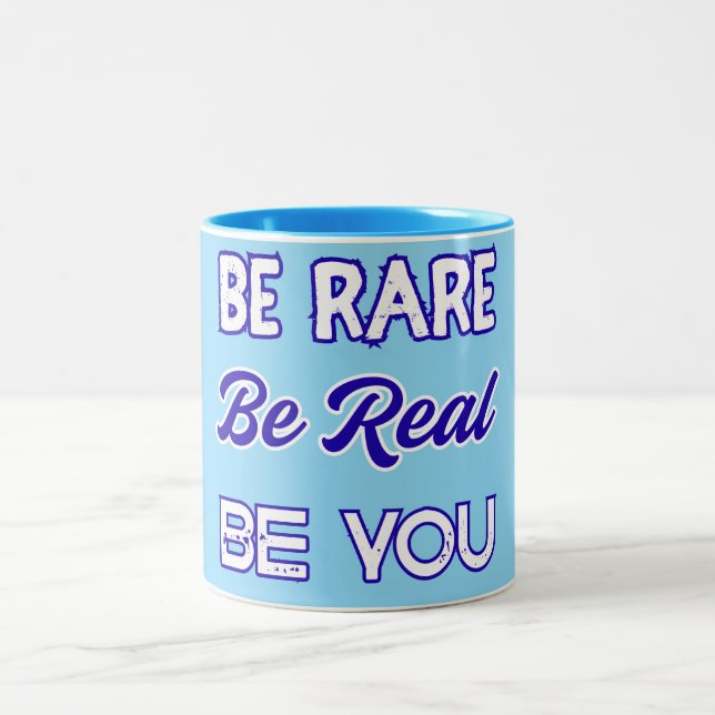 Caneca De Café Em Dois Tons único & motivacional (Centro)