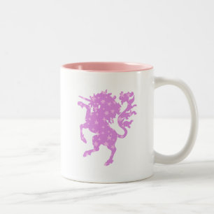 Caneca De Café Em Dois Tons Unicórnio estrelado